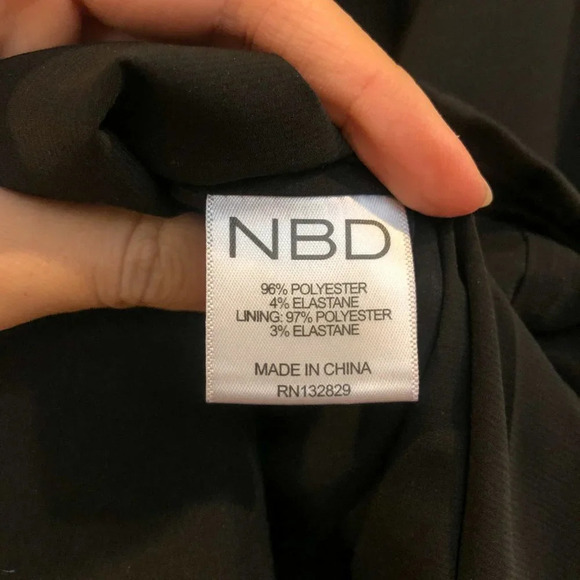 NEW NBD Black Grommet Sleeveless Mini Going Out Classic Dress Square Neckline XS - Picture 9 of 9